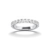 Picture of 0.50 Ct Round Brilliant Lab Grown Diamond Wedding Band in Solid Gold for Women