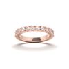 Picture of 0.50 Ct Round Brilliant Lab Grown Diamond Wedding Band in Solid Gold for Women