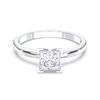 Picture of 1.00 Ct Princess Cut Lab Grown Diamond Solitaire Ring in Solid Gold for Women