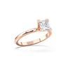 Picture of 1.00 Ct Princess Cut Lab Grown Diamond Solitaire Ring in Solid Gold for Women