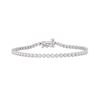 Picture of 1.00 Ct Lab Grown Round Brilliant Diamond Bazel Set 7 inch Tennis Bracelet for Women