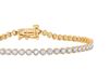 Picture of 1.00 Ct Lab Grown Round Brilliant Diamond Bazel Set 7 inch Tennis Bracelet for Women