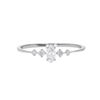 Picture of 0.22 Ct Lab Grown Diamond Engagement Ring with Marquise Center Stone in Solid Gold for Women