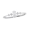 Picture of 0.22 Ct Lab Grown Diamond Engagement Ring with Marquise Center Stone in Solid Gold for Women