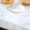 Picture of 0.22 Ct Lab Grown Diamond Engagement Ring with Marquise Center Stone in Solid Gold for Women