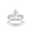 Picture of Pear Cut 1.00 Ct Lab Grown Diamond Solitaire Ring in Solid Gold For Women