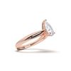 Picture of Pear Cut 1.00 Ct Lab Grown Diamond Solitaire Ring in Solid Gold For Women
