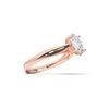 Picture of Oval Cut 1.00 Ct Lab Grown Diamond Solitaire Ring in Solid Gold For Women