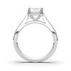 Picture of Oval Cut 1.00 Ct Lab Grown Diamond Solitaire Ring in Solid Gold For Women