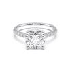 Picture of Round Brilliant cut 3.60 Ct Lab Grown Diamond Engagement Ring in Solid Gold For Women
