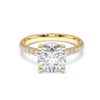 Picture of Round Brilliant cut 3.60 Ct Lab Grown Diamond Engagement Ring in Solid Gold For Women