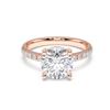 Picture of Round Brilliant cut 3.60 Ct Lab Grown Diamond Engagement Ring in Solid Gold For Women
