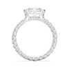 Picture of Oval Cut & Round Brilliant Cut 2.05 Carat Lab Grown Diamond Solitaire Ring in Solid Gold For Women