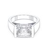 Picture of 4.00 Ct Radiant Cut Lab Grown Diamond Solitaire Ring in Solid Gold For Women