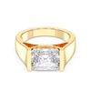 Picture of 4.00 Ct Radiant Cut Lab Grown Diamond Solitaire Ring in Solid Gold For Women