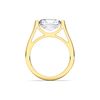 Picture of 4.00 Ct Radiant Cut Lab Grown Diamond Solitaire Ring in Solid Gold For Women