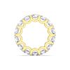 Picture of Round Brilliant Cut 7.00 Ct Lab Grown Diamond Eternity Wedding Band in Solid Gold For Women