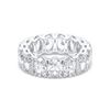 Picture of 7.50 Ct Oval Cut Lab-Grown Diamond Eternity Wedding Band in Solid Gold For Women