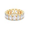 Picture of 7.50 Ct Oval Cut Lab-Grown Diamond Eternity Wedding Band in Solid Gold For Women