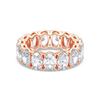Picture of 7.50 Ct Oval Cut Lab-Grown Diamond Eternity Wedding Band in Solid Gold For Women
