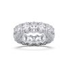 Picture of 7.50 Ct Oval Cut Lab-Grown Diamond Eternity Wedding Band in Solid Gold For Women