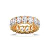 Picture of 7.50 Ct Oval Cut Lab-Grown Diamond Eternity Wedding Band in Solid Gold For Women