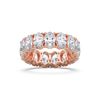 Picture of 7.50 Ct Oval Cut Lab-Grown Diamond Eternity Wedding Band in Solid Gold For Women