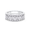 Picture of 3.50 Ct Radiant Cut Lab-Grown Diamond 5-Stone Wedding Band in Solid Gold For Women