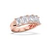 Picture of 3.50 Ct Radiant Cut Lab-Grown Diamond 5-Stone Wedding Band in Solid Gold For Women