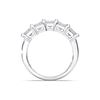 Picture of 3.50 Ct Radiant Cut Lab-Grown Diamond 5-Stone Wedding Band in Solid Gold For Women