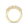 Picture of 3.50 Ct Radiant Cut Lab-Grown Diamond 5-Stone Wedding Band in Solid Gold For Women