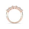 Picture of 3.50 Ct Radiant Cut Lab-Grown Diamond 5-Stone Wedding Band in Solid Gold For Women