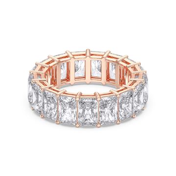 Picture of 10.20 Ct Radiant Cut Lab-Grown Diamond Eternity Wedding Band in Solid Gold For Women