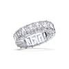 Picture of 10.20 Ct Radiant Cut Lab-Grown Diamond Eternity Wedding Band in Solid Gold For Women