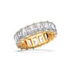 Picture of 10.20 Ct Radiant Cut Lab-Grown Diamond Eternity Wedding Band in Solid Gold For Women
