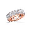 Picture of 10.20 Ct Radiant Cut Lab-Grown Diamond Eternity Wedding Band in Solid Gold For Women