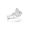 Picture of 3.50 Ct Pear Cut Lab-Grown Diamond 3-Stone Wedding Ring in Solid Gold For Women