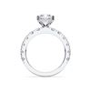 Picture of 3.00 Ct Radiant Cut & Round Brilliant Cut Lab-Grown Diamond Engagement Ring in Solid Gold For Women