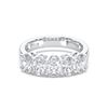 Picture of 1.50 Ct Oval Cut Lab-Grown Diamond 5-Stone Wedding Band in Solid Gold For Women