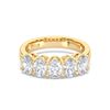 Picture of 1.50 Ct Oval Cut Lab-Grown Diamond 5-Stone Wedding Band in Solid Gold For Women