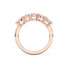 Picture of 1.50 Ct Oval Cut Lab-Grown Diamond 5-Stone Wedding Band in Solid Gold For Women