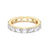 Picture of 3.20 Ct Emerald Cut Lab-Grown Diamond Eternity Wedding Band in Solid Gold For Women