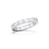 Picture of 3.20 Ct Emerald Cut Lab-Grown Diamond Eternity Wedding Band in Solid Gold For Women