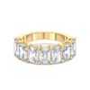 Picture of 3.50 Ct Radiant Cut Lab-Grown Diamond 7-Stone Wedding Band in Solid Gold For Women