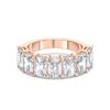 Picture of 3.50 Ct Radiant Cut Lab-Grown Diamond 7-Stone Wedding Band in Solid Gold For Women
