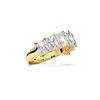 Picture of 3.50 Ct Radiant Cut Lab-Grown Diamond 7-Stone Wedding Band in Solid Gold For Women