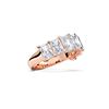 Picture of 3.50 Ct Radiant Cut Lab-Grown Diamond 7-Stone Wedding Band in Solid Gold For Women