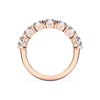 Picture of 3.50 Ct Radiant Cut Lab-Grown Diamond 7-Stone Wedding Band in Solid Gold For Women