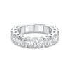 Picture of 3.40 Ct Oval Cut Lab-Grown Diamond Half Eternity Wedding Band in Solid Gold For Women