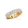 Picture of 3.40 Ct Oval Cut Lab-Grown Diamond Half Eternity Wedding Band in Solid Gold For Women